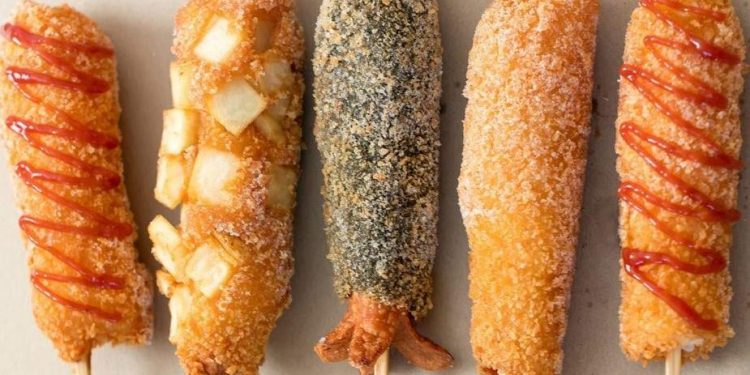 Hot dog phô mai Hàn Quốc Hà Nội