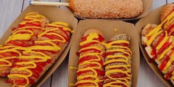 hotdog pho mai mozzarella cheese